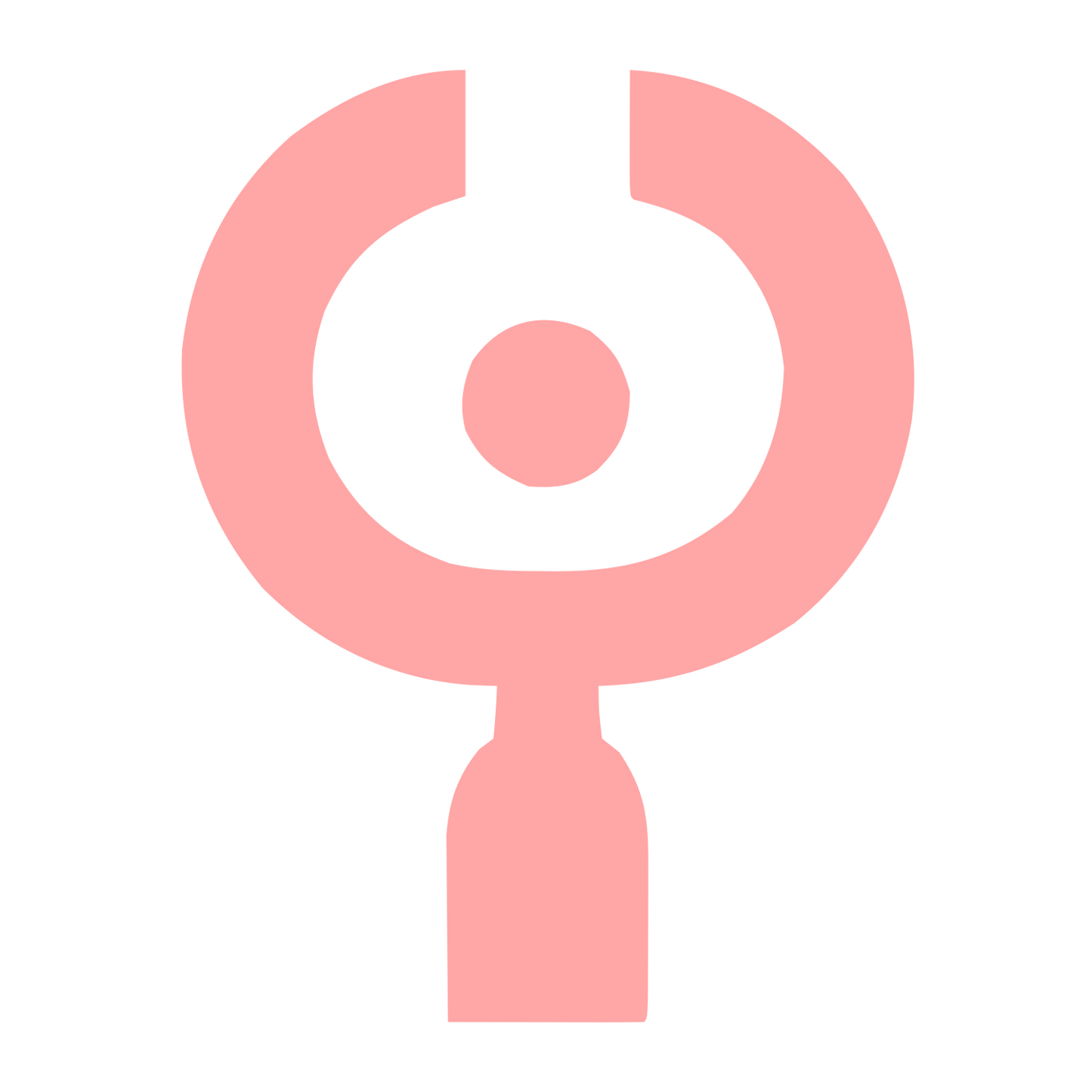 Stethoscope Bold Geometric Logo #ffa6a6