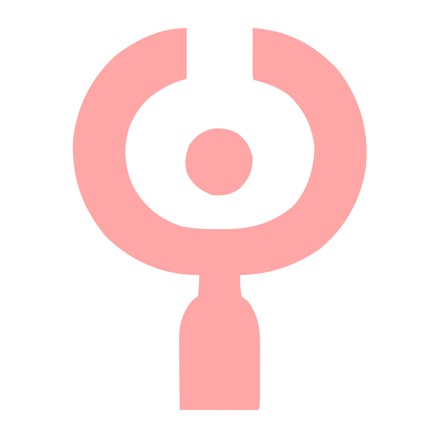 Stethoscope Bold Geometric Logo #ffa6a6