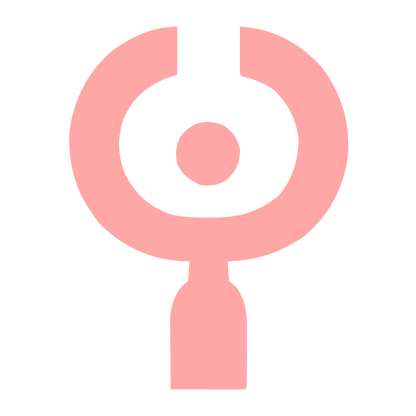 Stethoscope Bold Geometric Logo #ffa6a6
