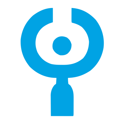 Stethoscope Bold Geometric Logo #00a3e4