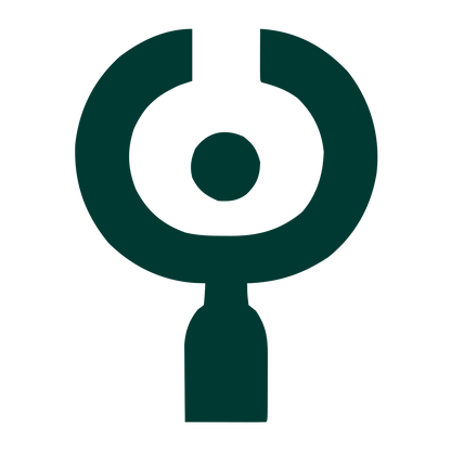 Stethoscope Bold Geometric Logo #003932