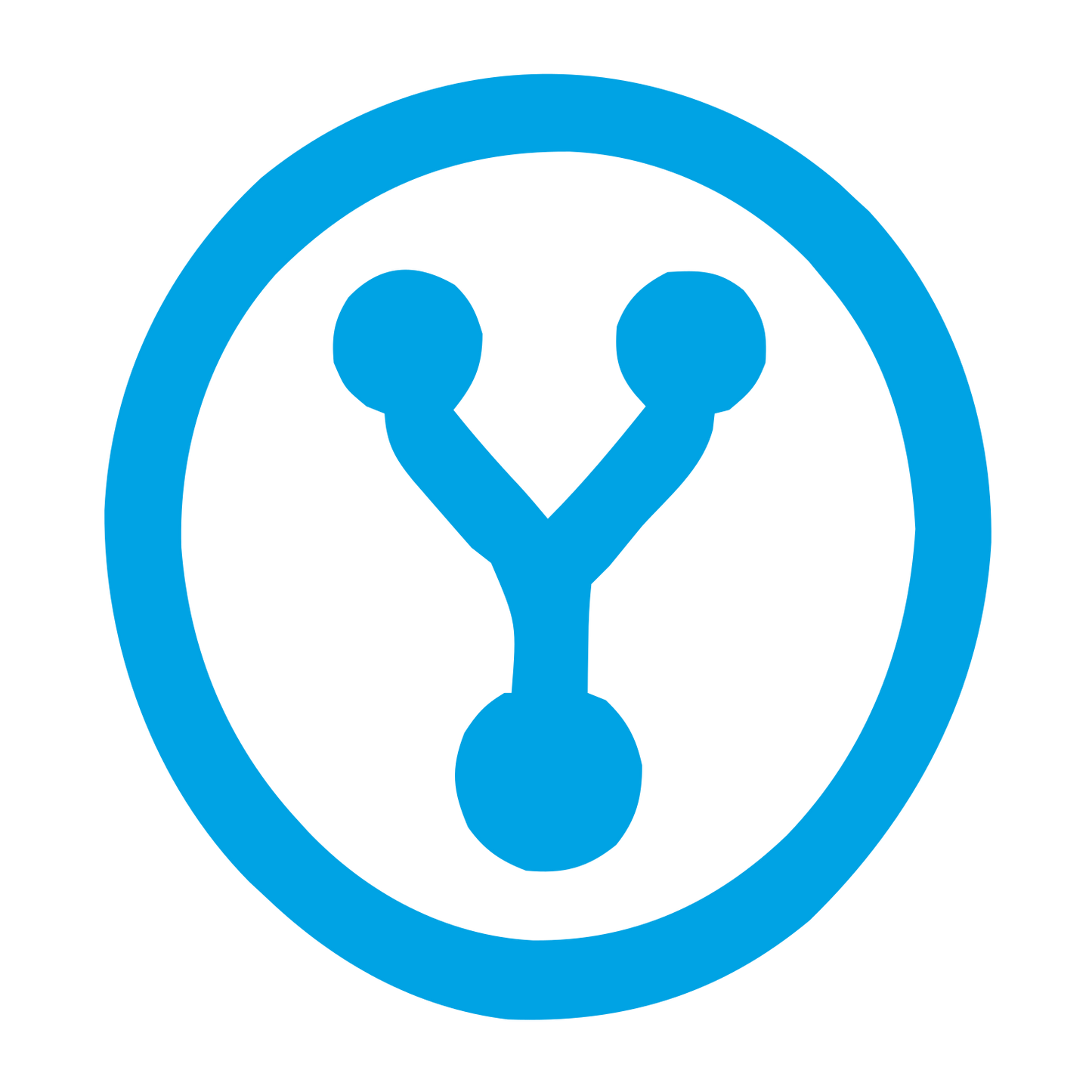 Git Fork Branch Logo #00a3e4