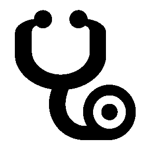 Bold Stethoscope Circle Logo