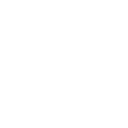 Bold Stethoscope Circle Logo #ffffff
