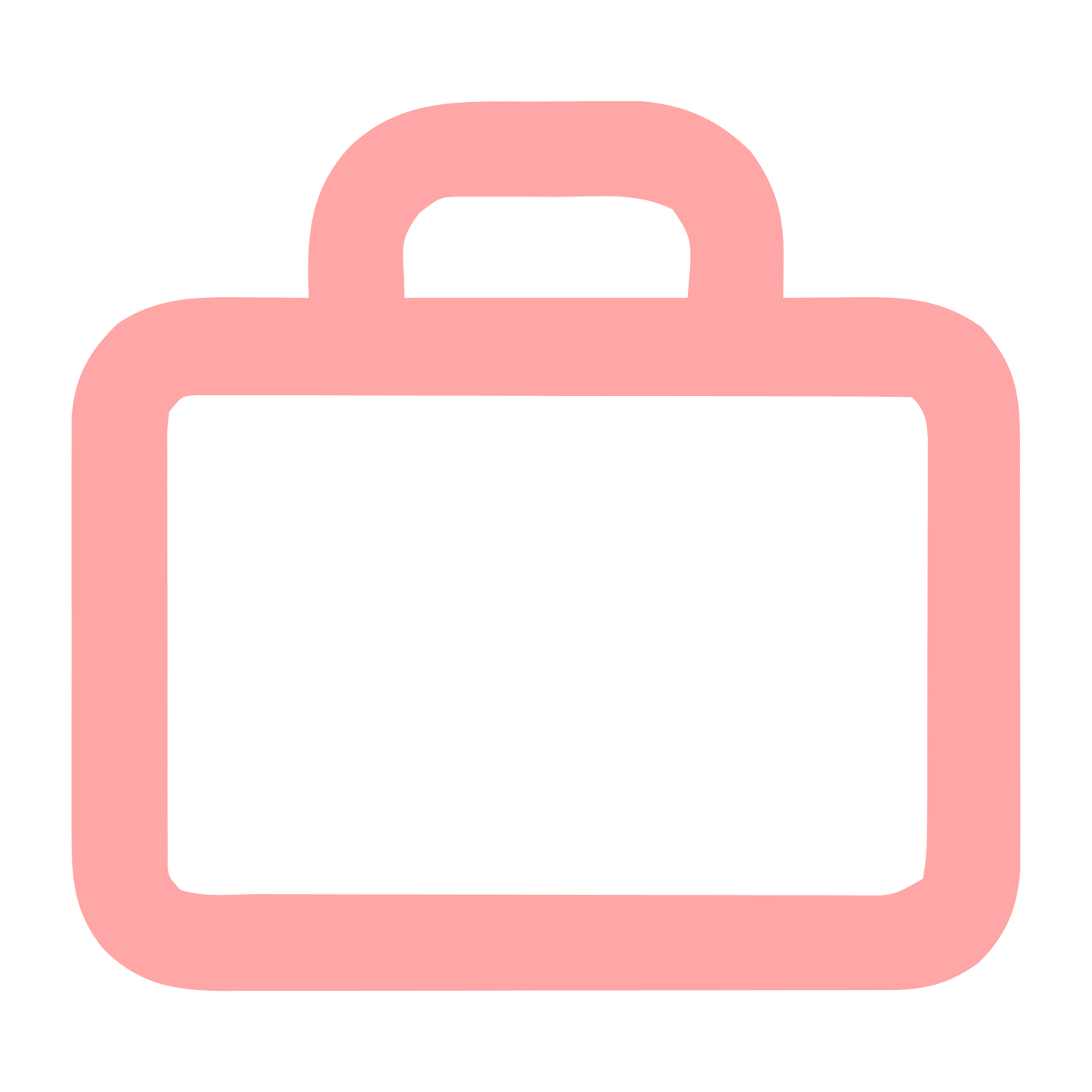 Monoline Briefcase Logo #ffa6a6