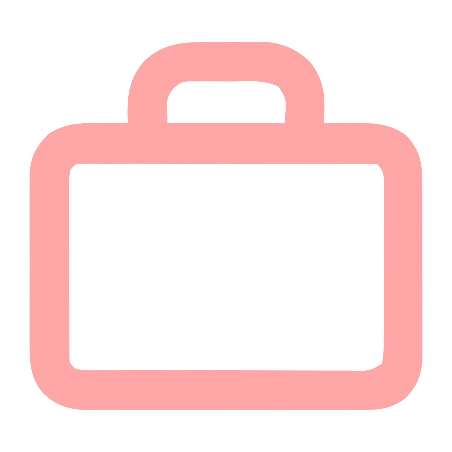 Monoline Briefcase Logo #ffa6a6