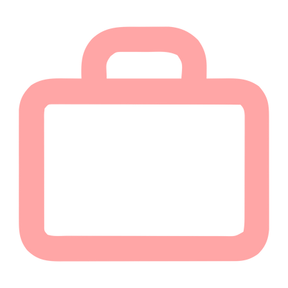 Monoline Briefcase Logo #ffa6a6