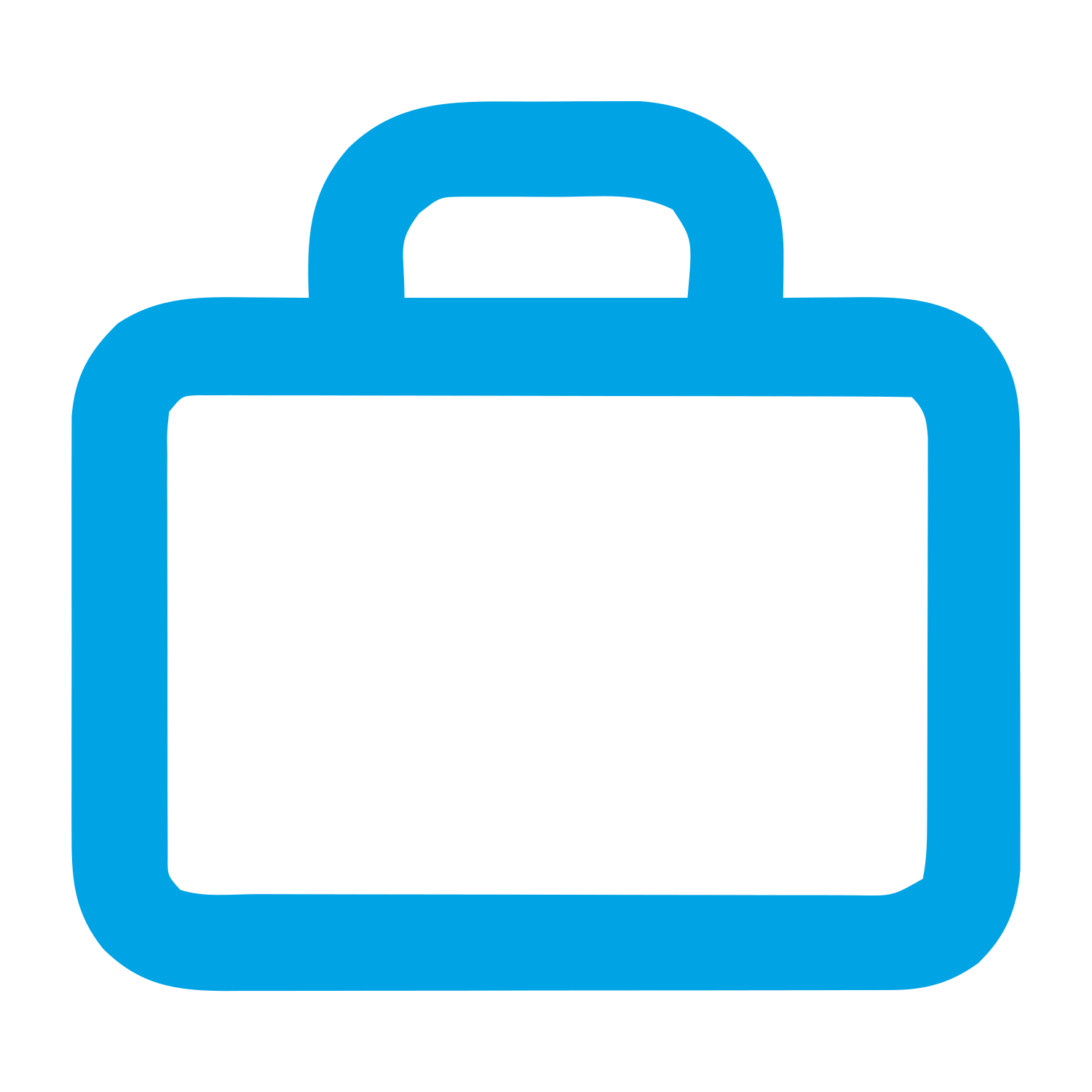 Monoline Briefcase Logo #00a3e4