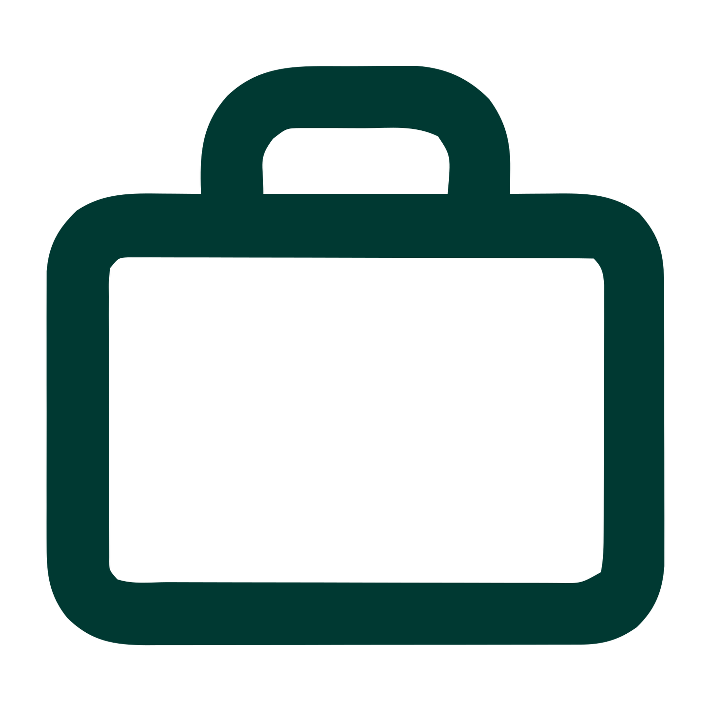 Monoline Briefcase Logo #003932