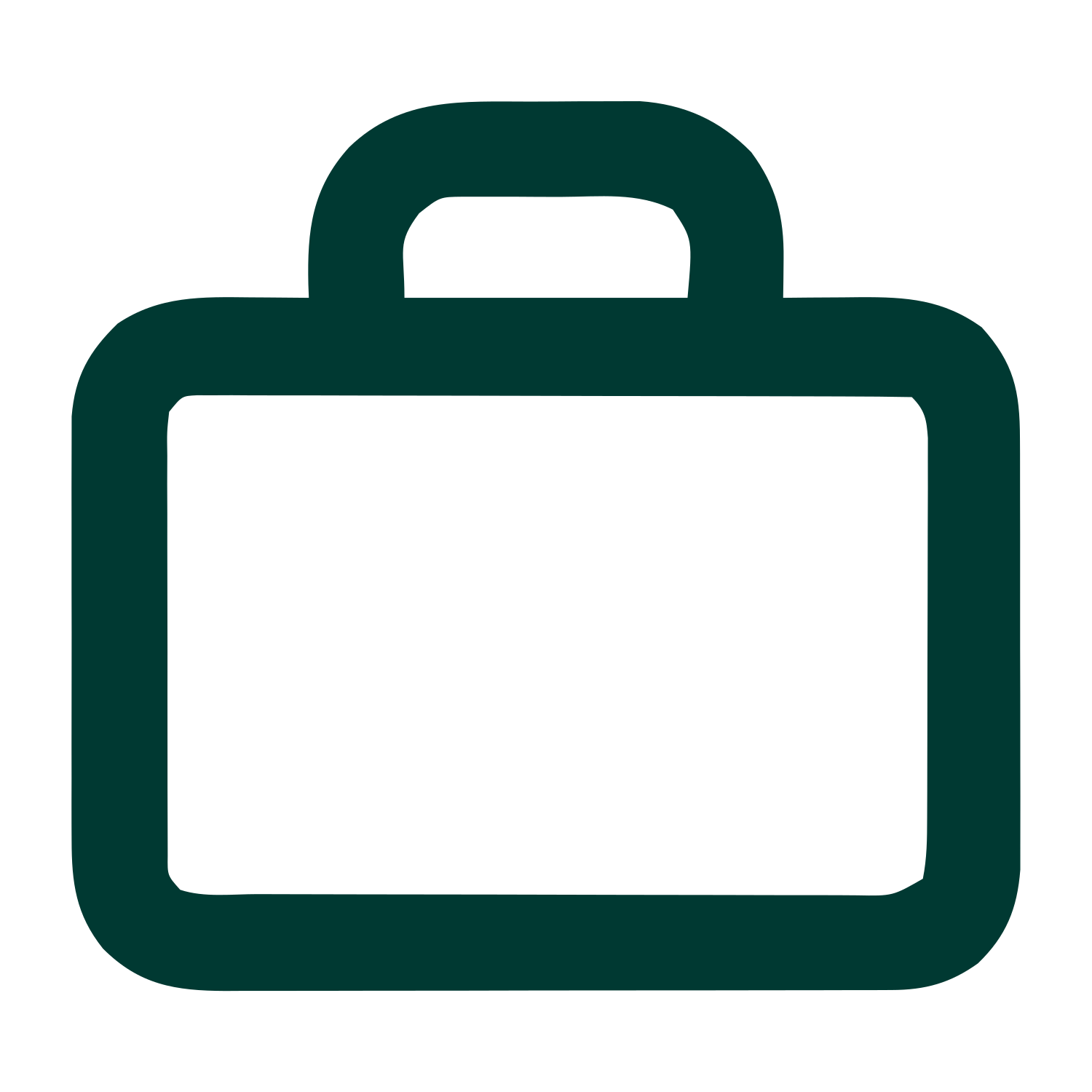 Monoline Briefcase Logo #003932
