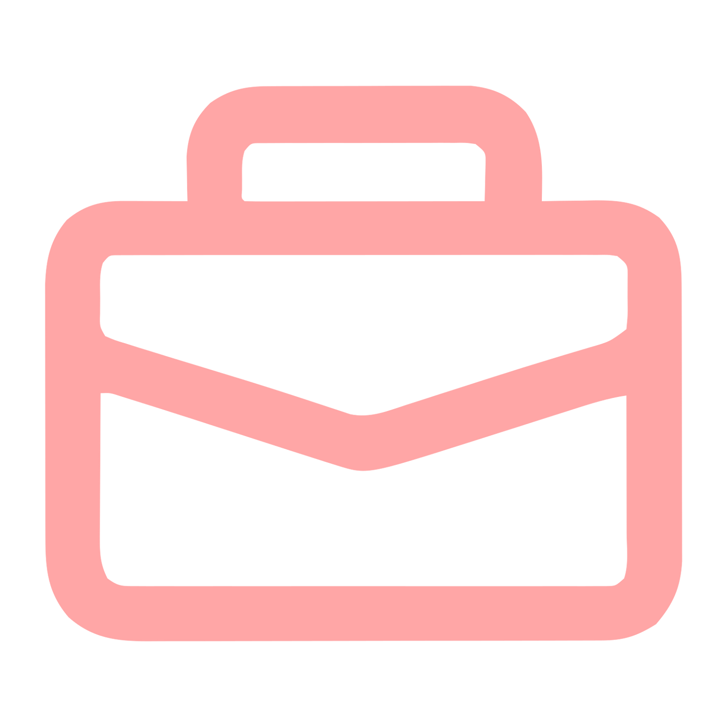 Monoline Briefcase Logo #ffa6a6