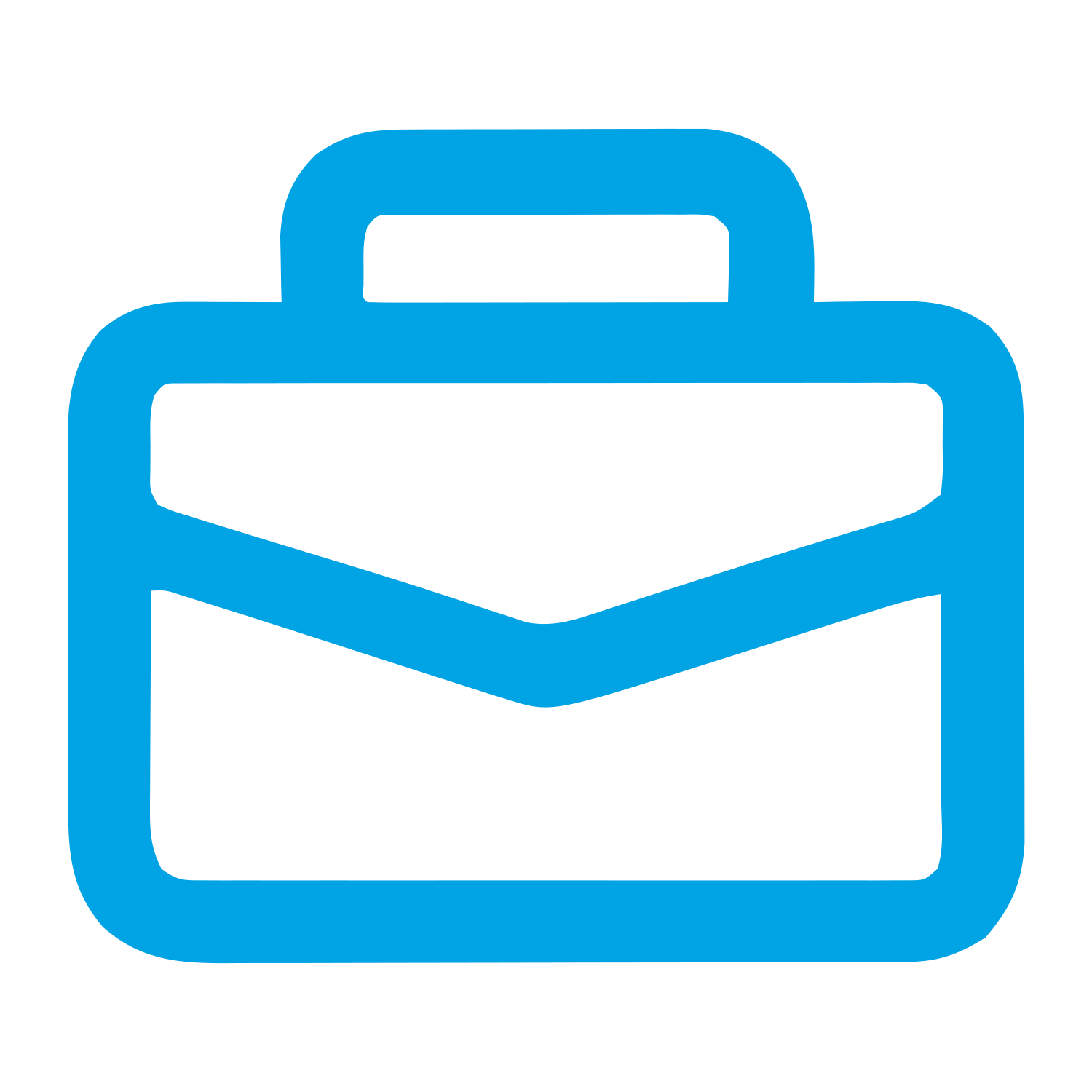 Monoline Briefcase Logo #00a3e4