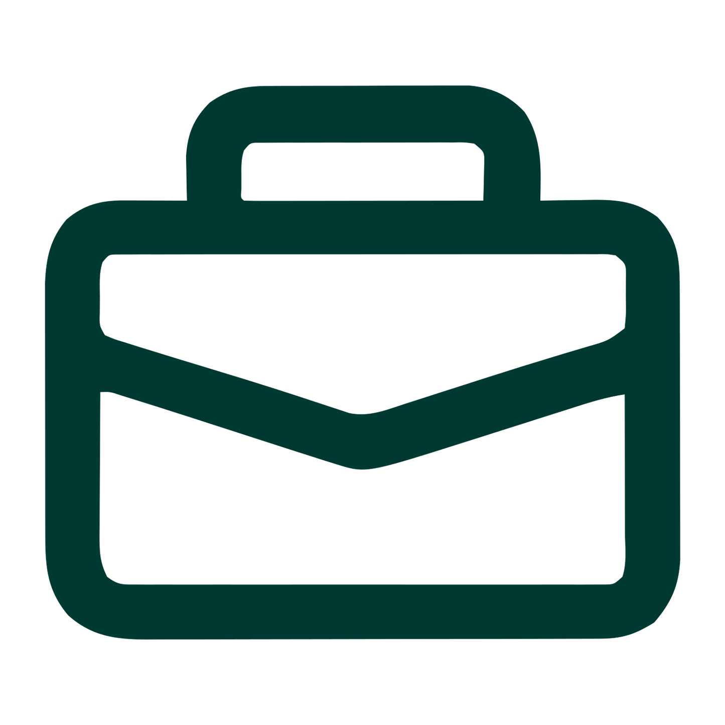 Monoline Briefcase Logo #003932