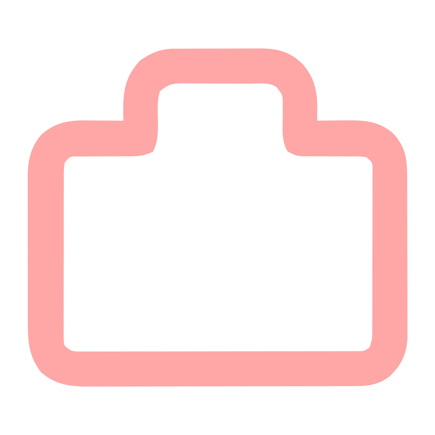 Monoline Briefcase Logo #ffa6a6