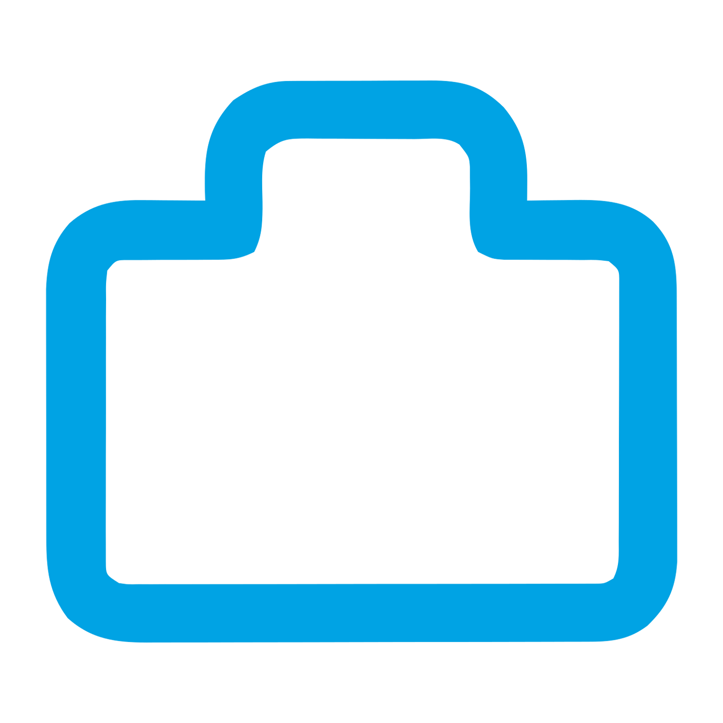 Monoline Briefcase Logo #00a3e4