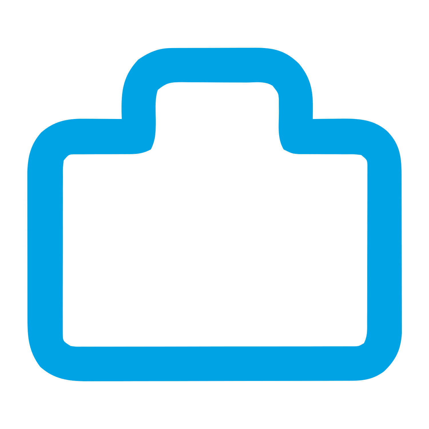 Monoline Briefcase Logo #00a3e4