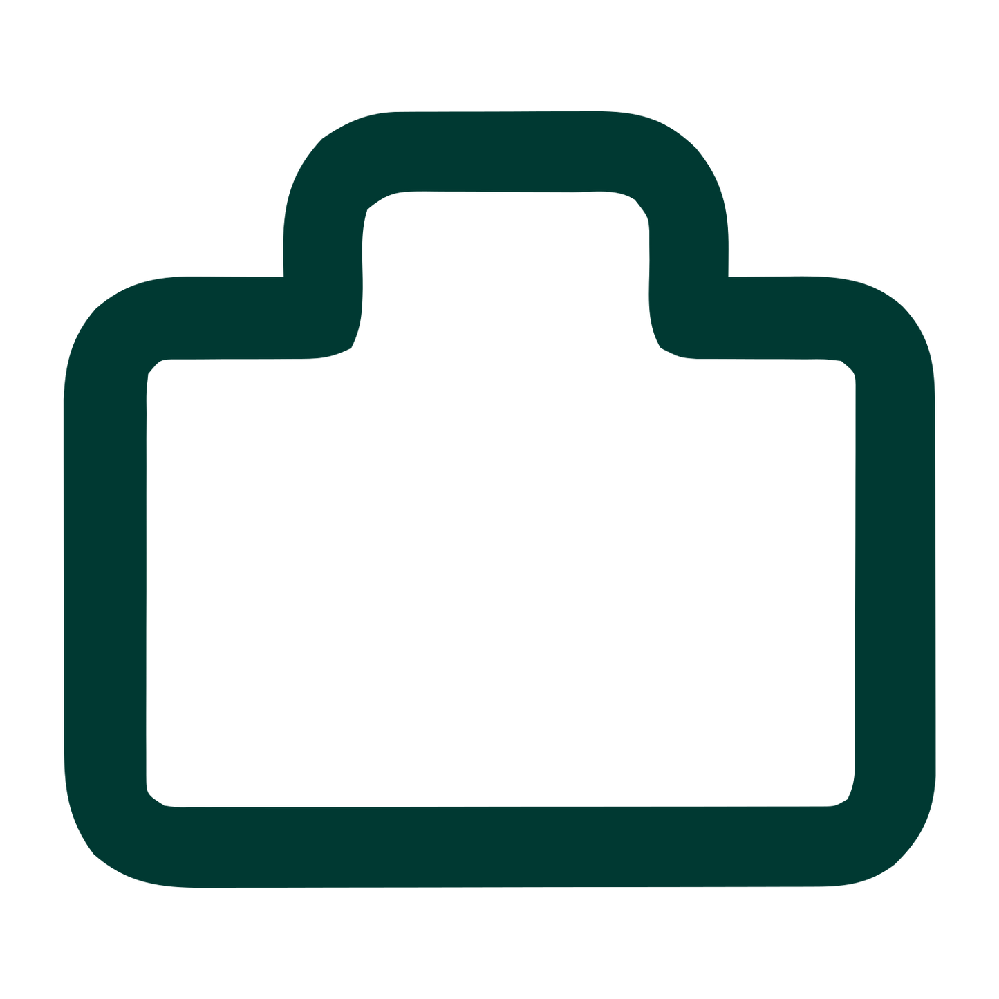 Monoline Briefcase Logo #003932