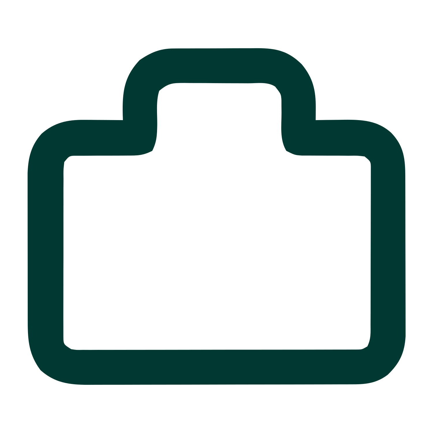 Monoline Briefcase Logo #003932