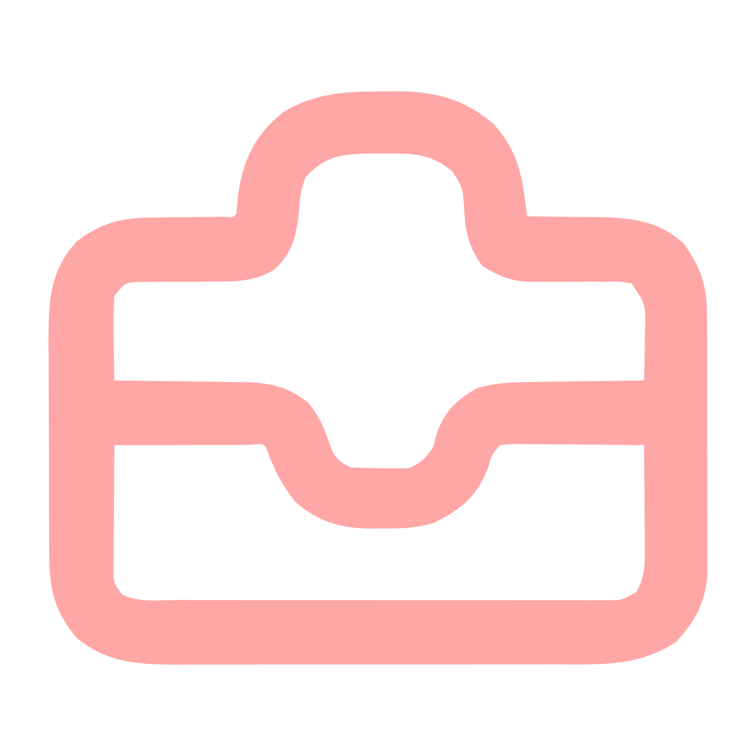 Monoline Medical Briefcase Logo #ffa6a6