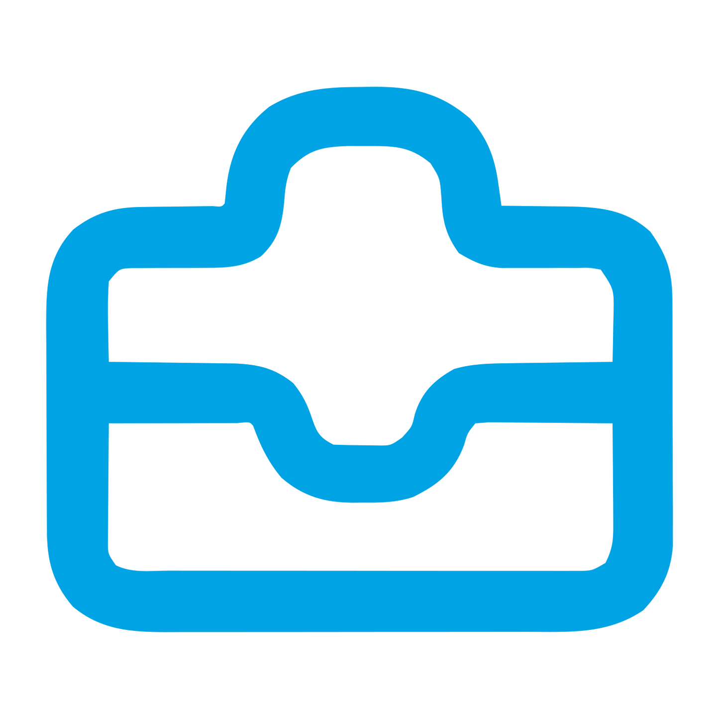 Monoline Medical Briefcase Logo #00a3e4