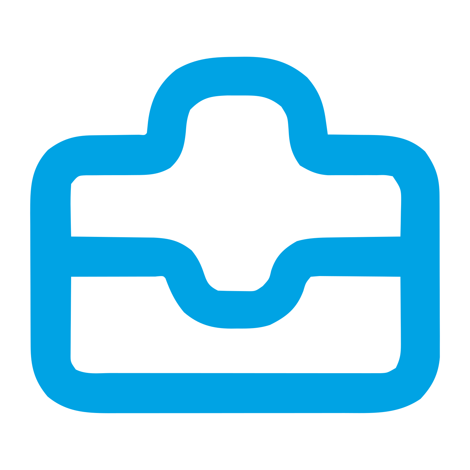 Monoline Medical Briefcase Logo #00a3e4