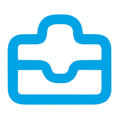 Monoline Medical Briefcase Logo #00a3e4