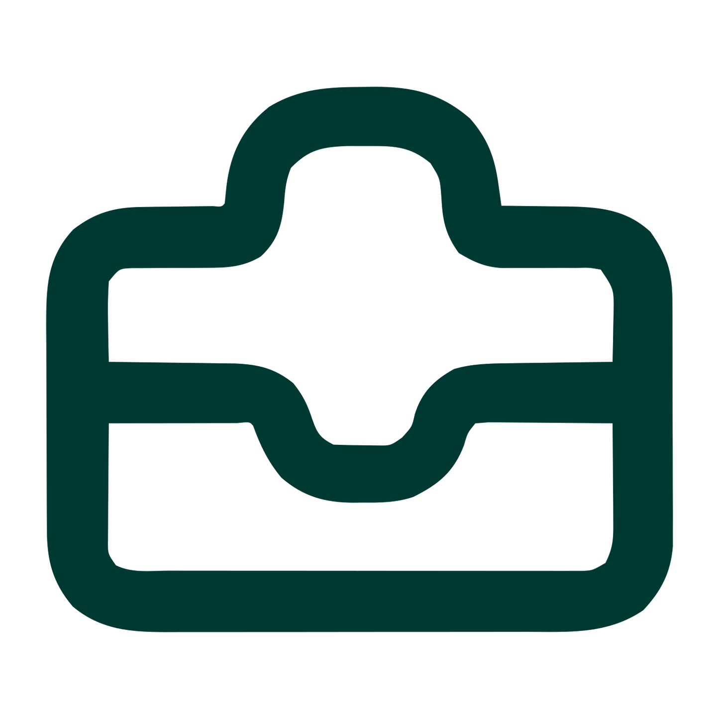 Monoline Medical Briefcase Logo #003932