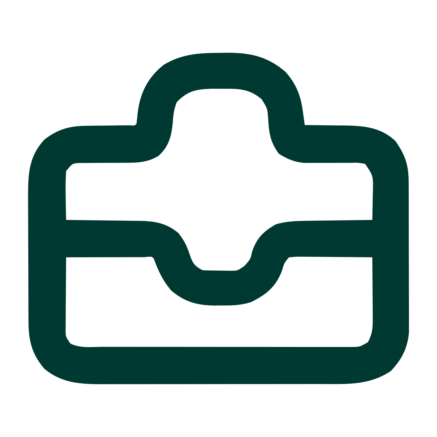 Monoline Medical Briefcase Logo #003932