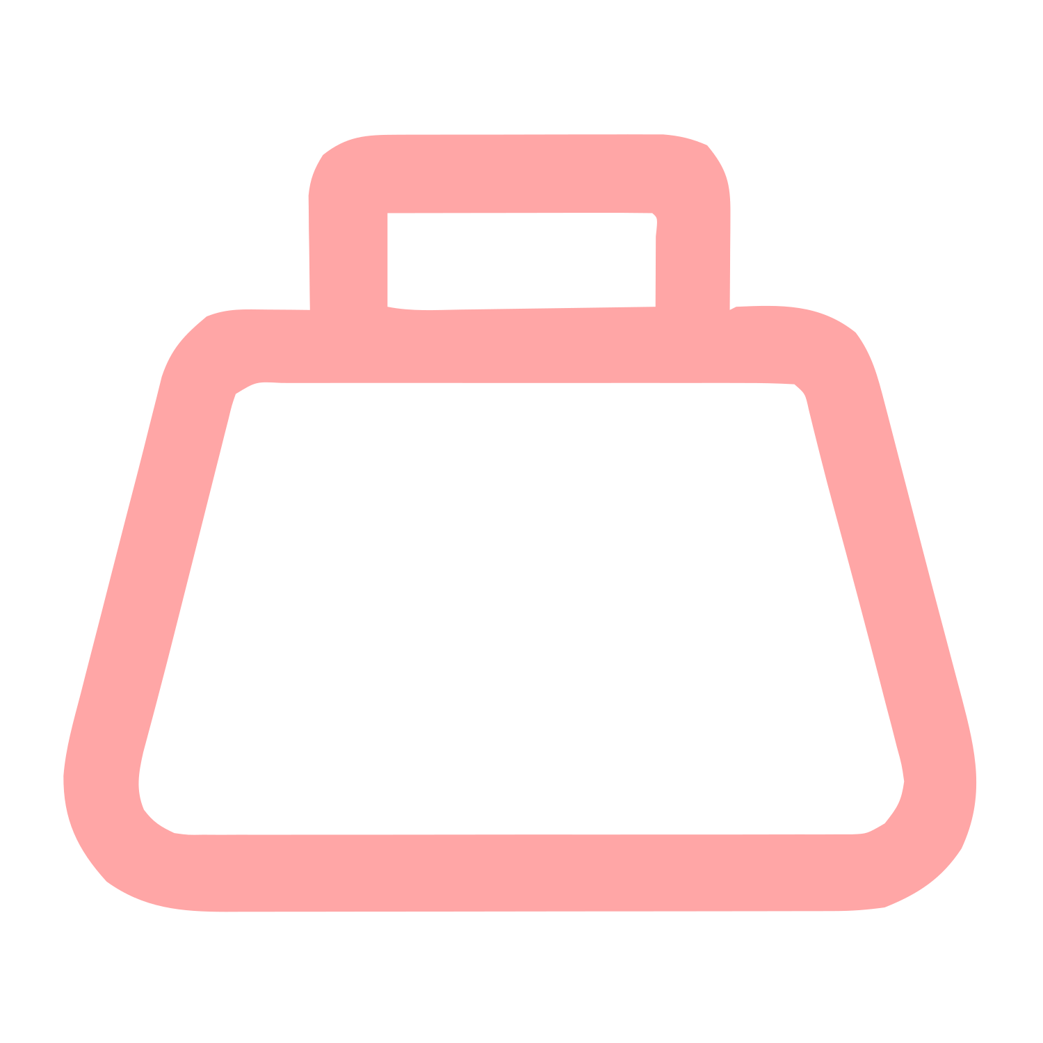Monoline Weight Scale Logo #ffa6a6
