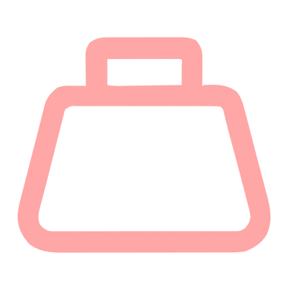Monoline Weight Scale Logo #ffa6a6