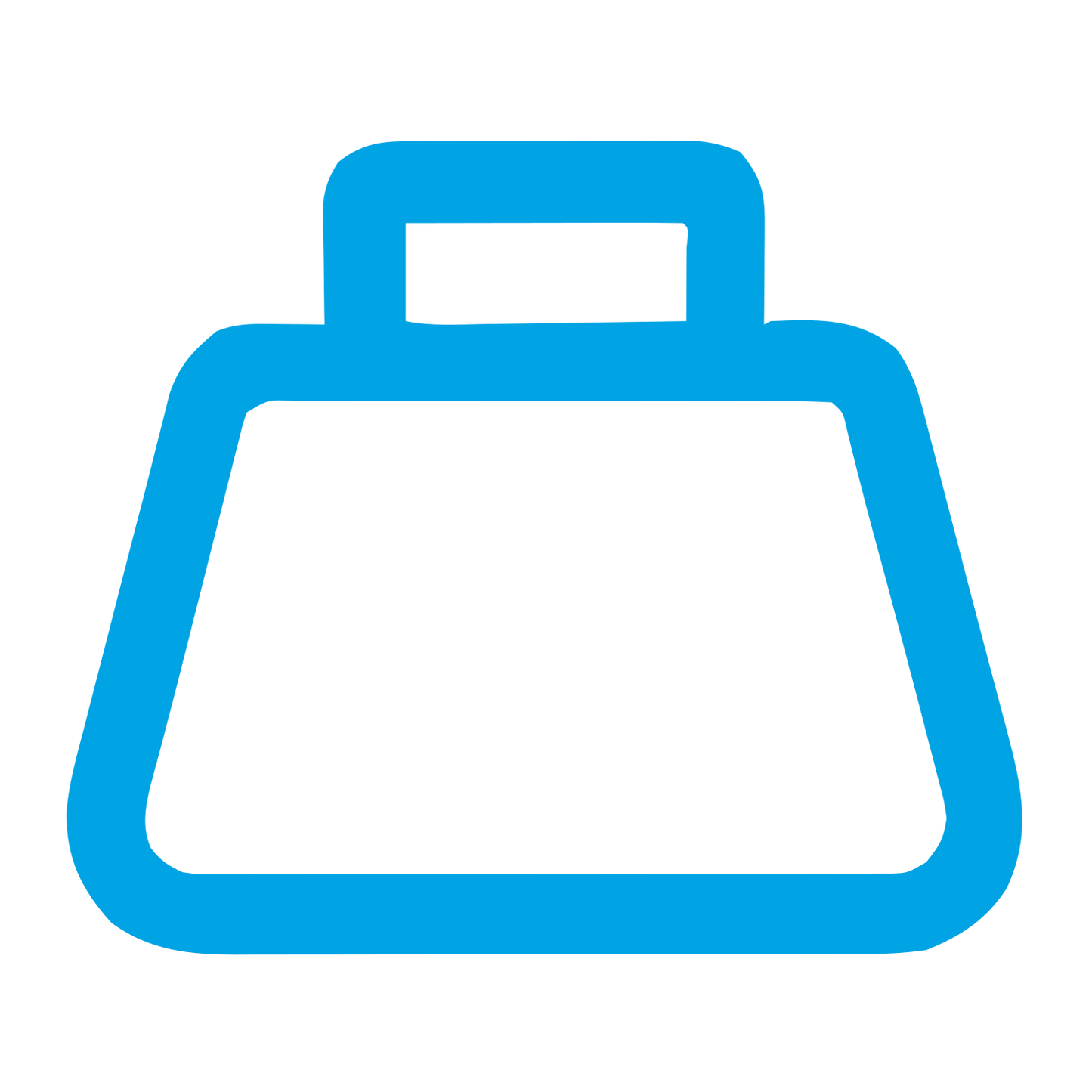 Monoline Weight Scale Logo #00a3e4