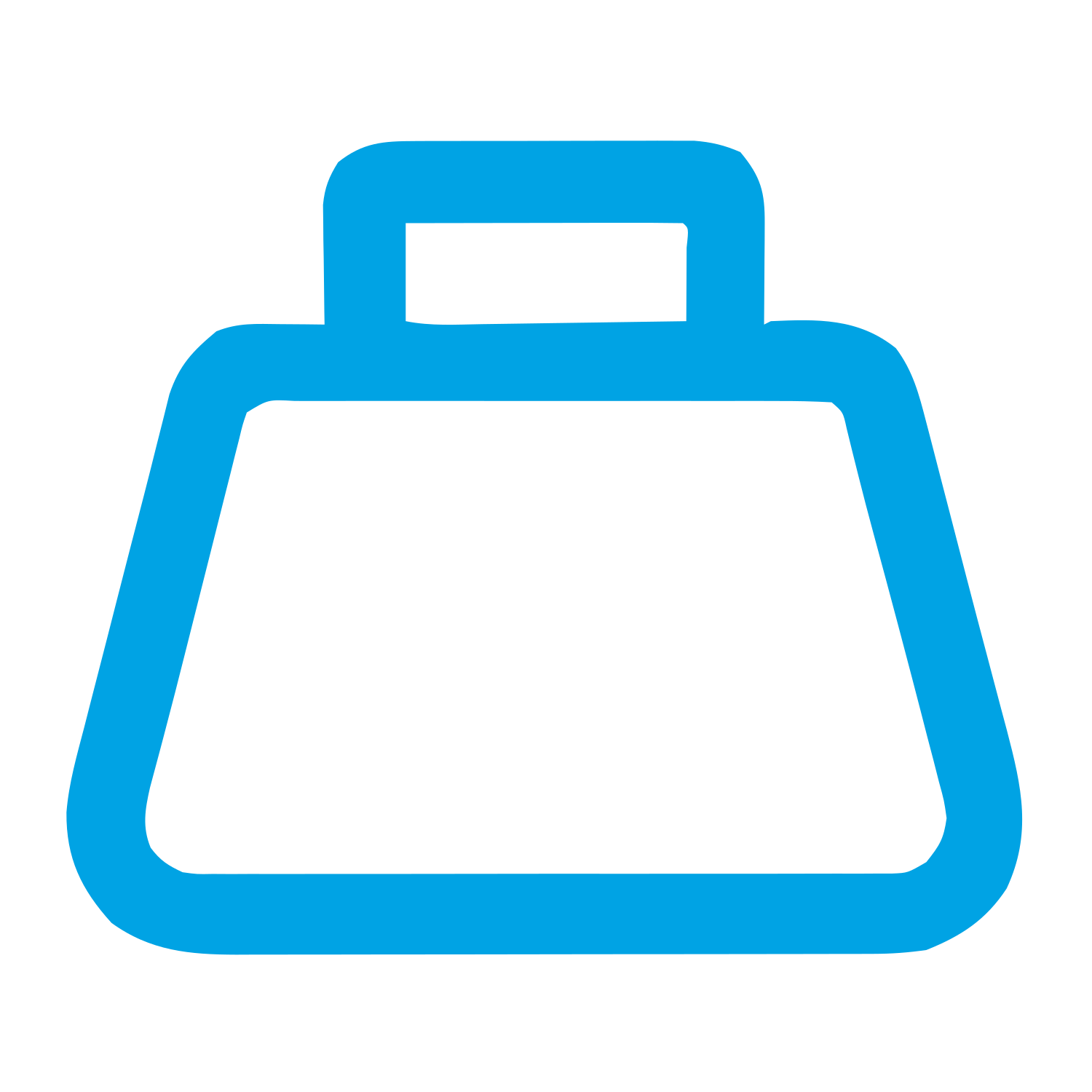 Monoline Weight Scale Logo #00a3e4