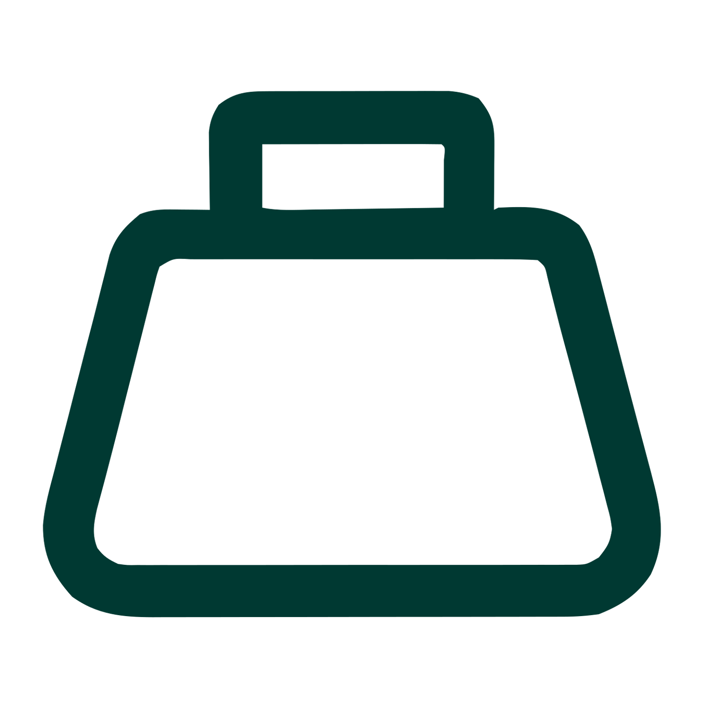 Monoline Weight Scale Logo #003932