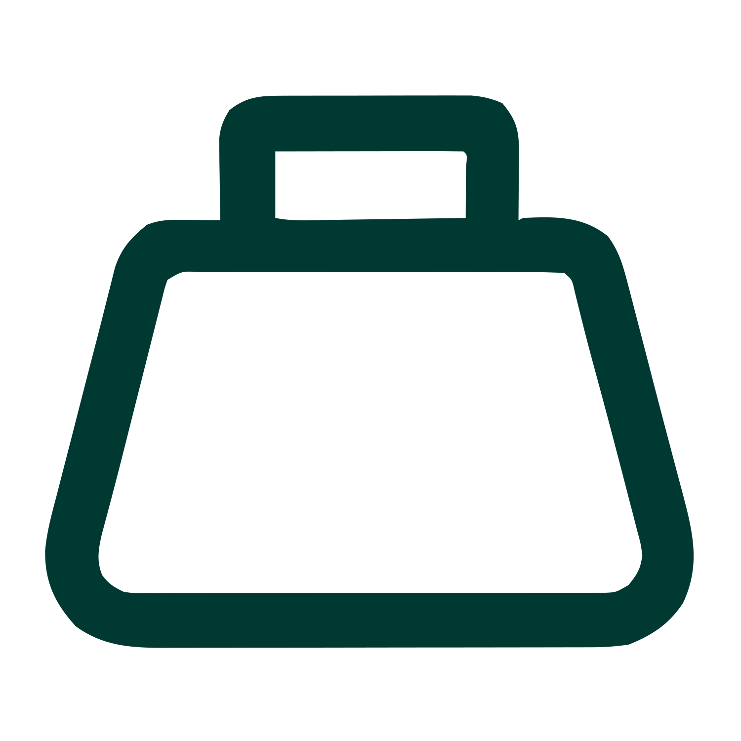 Monoline Weight Scale Logo #003932