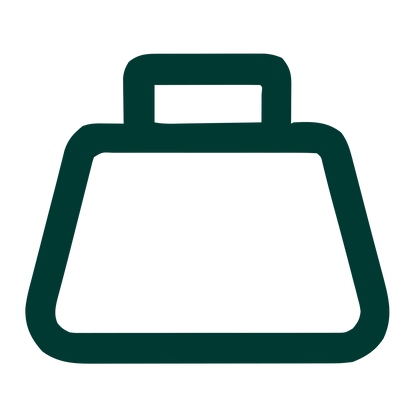 Monoline Weight Scale Logo #003932