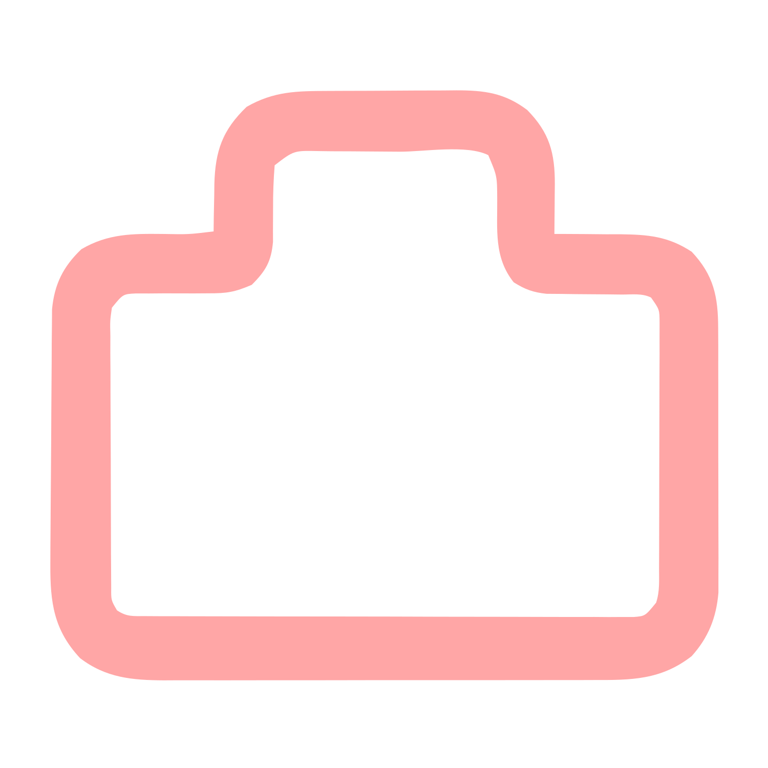 Monoline Briefcase Logo #ffa6a6
