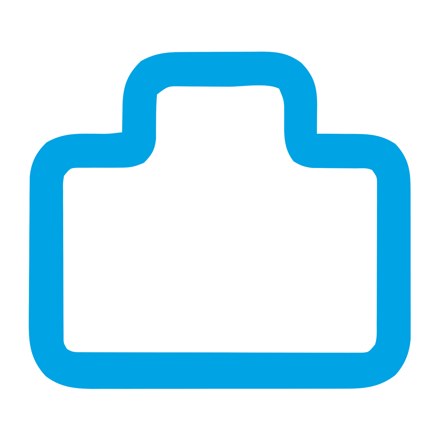 Monoline Briefcase Logo #00a3e4