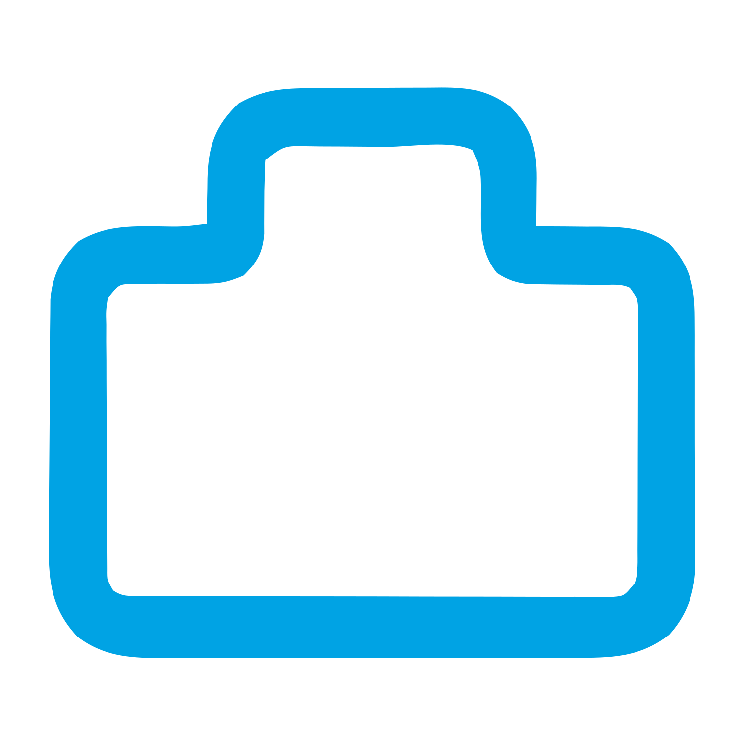 Monoline Briefcase Logo #00a3e4
