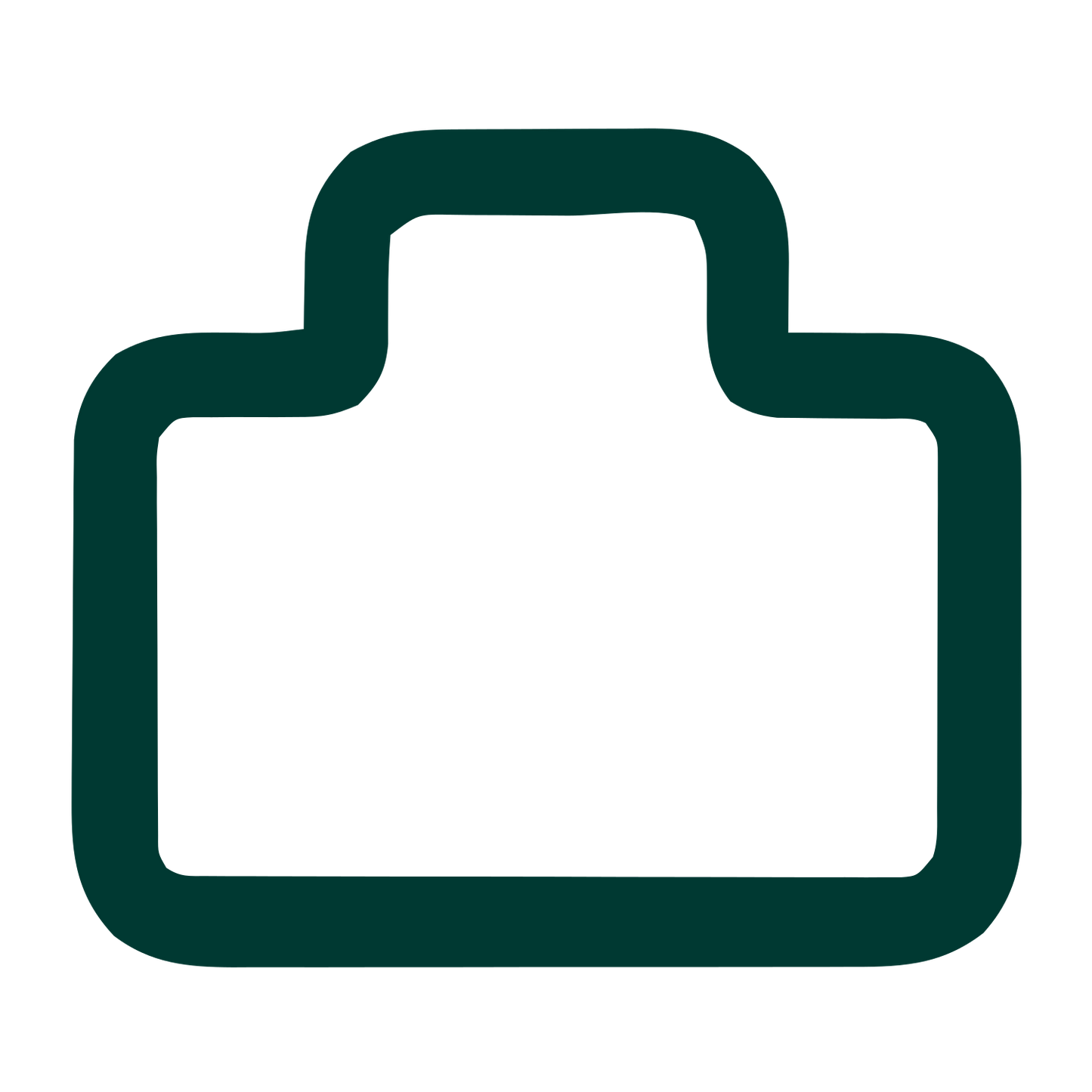 Monoline Briefcase Logo #003932