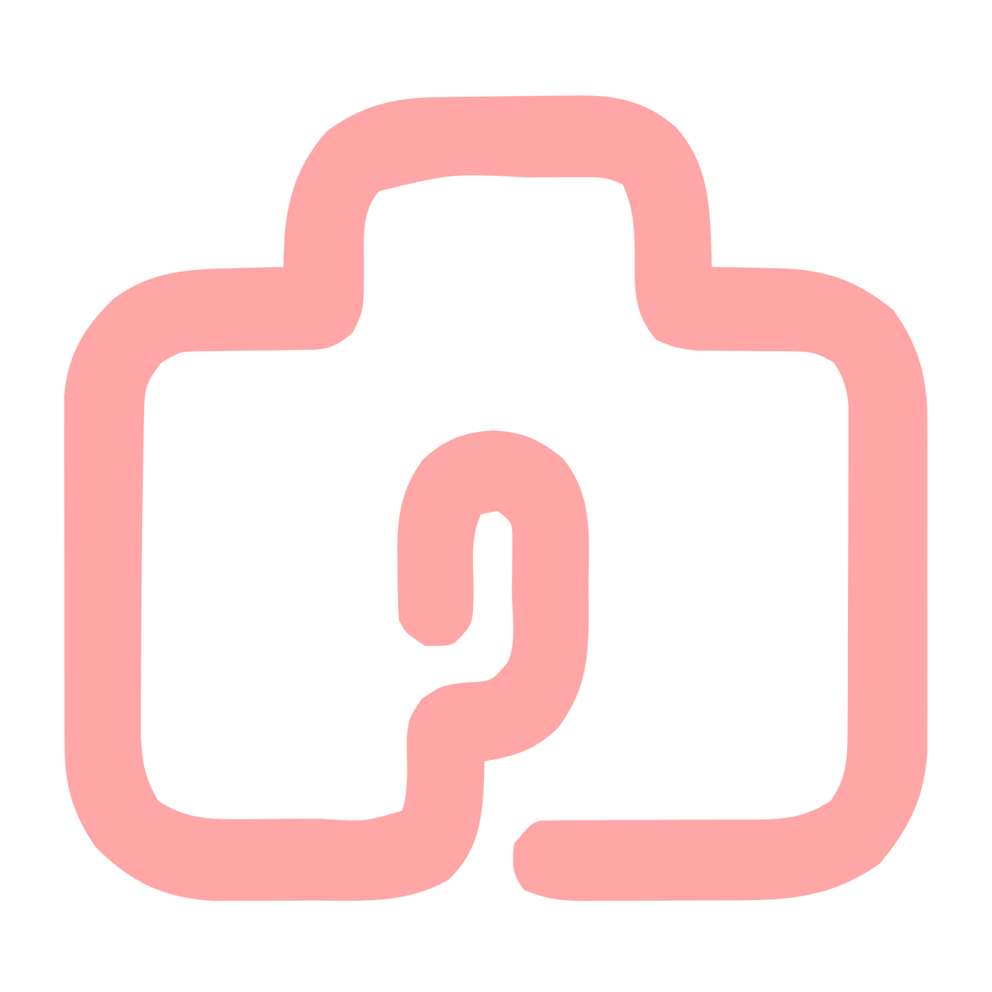 Monoline Camera Logo #ffa6a6