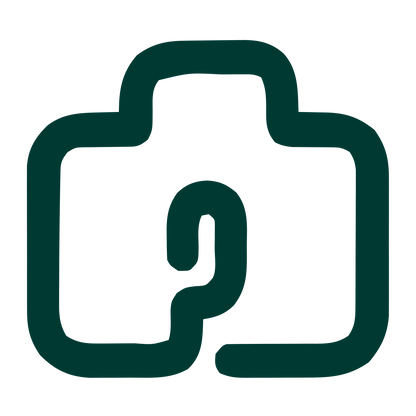 Monoline Camera Logo #003932