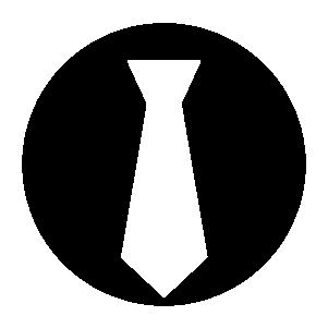 Tie Circle Emblem Logo