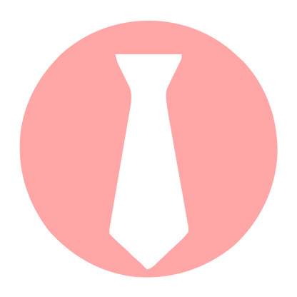 Tie Circle Emblem Logo #ffa6a6