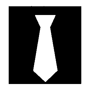 Necktie Negative Space Logo