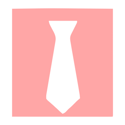 Necktie Negative Space Logo #ffa6a6