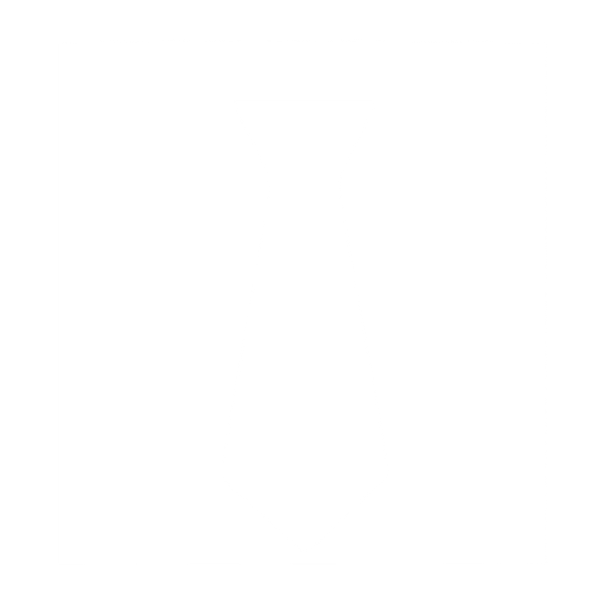 Necktie Negative Space Logo #ffffff