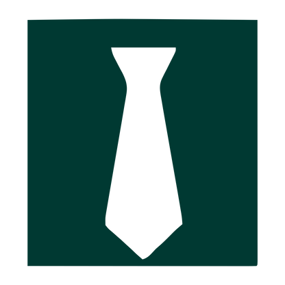 Necktie Negative Space Logo #003932