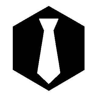 Tie Hexagon Badge Logo