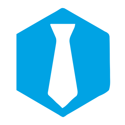 Tie Hexagon Badge Logo #00a3e4