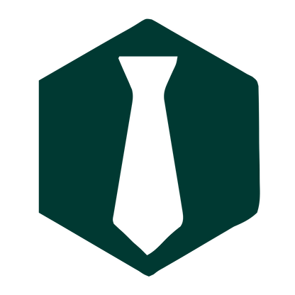 Tie Hexagon Badge Logo #003932